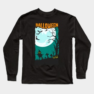 Halloween Graveyard Long Sleeve T-Shirt